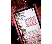 Pink Halloween Pinkoween Party Invitation
